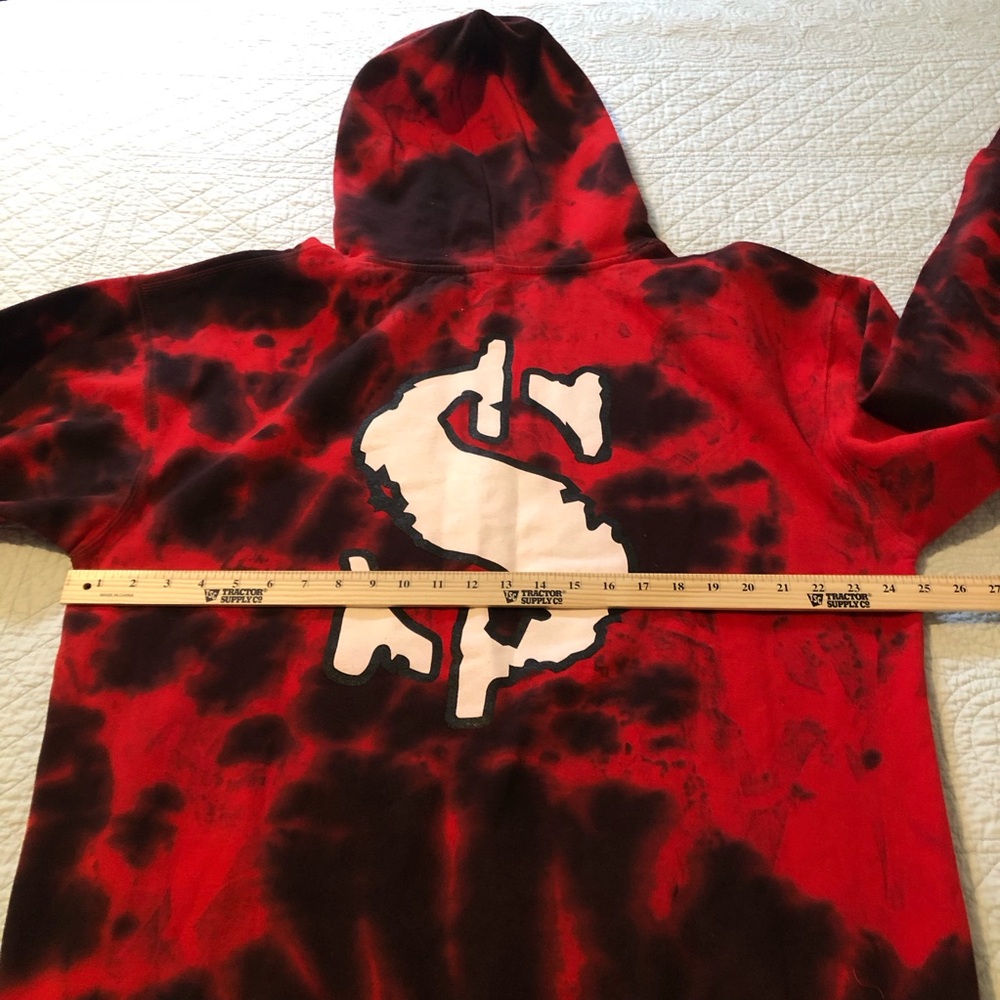 Just Cash tie dye hoodie. Size XL. - Picture 6 of 10